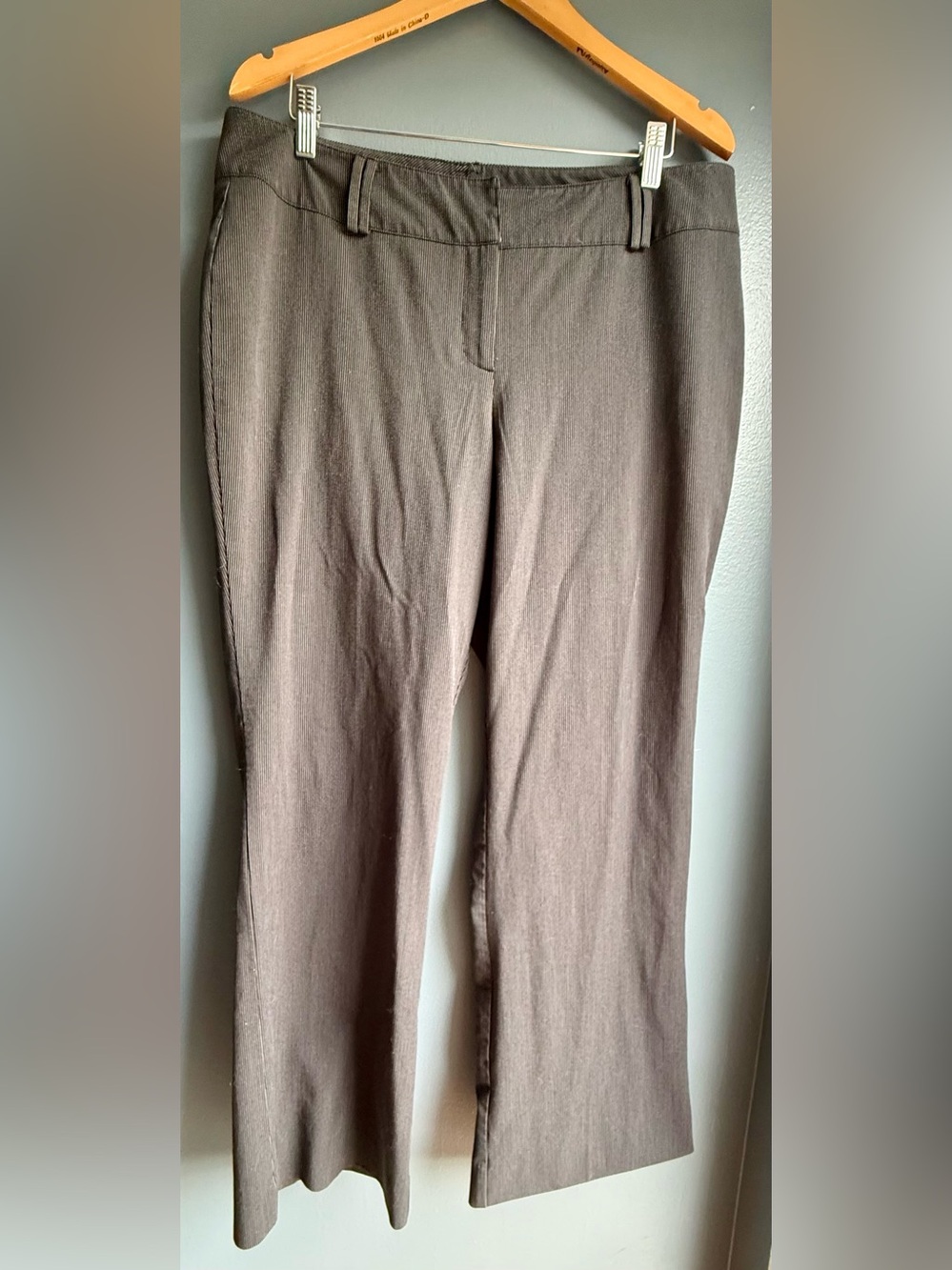 New York & Company Black Pin Stripe Dress Pants